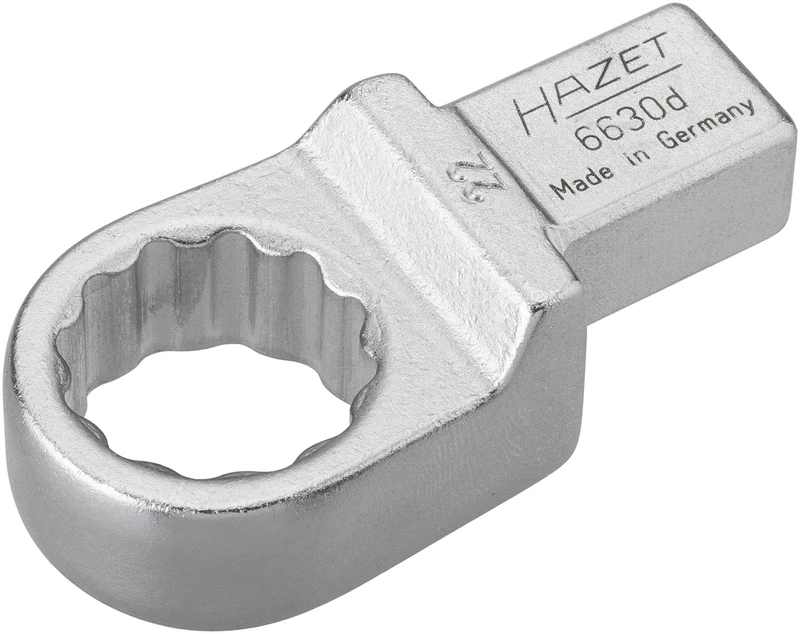 HAZET 6630D-22 67.3 mm 12-Point Traction Profile Insert Box-End Wrench - Chrome-Plated