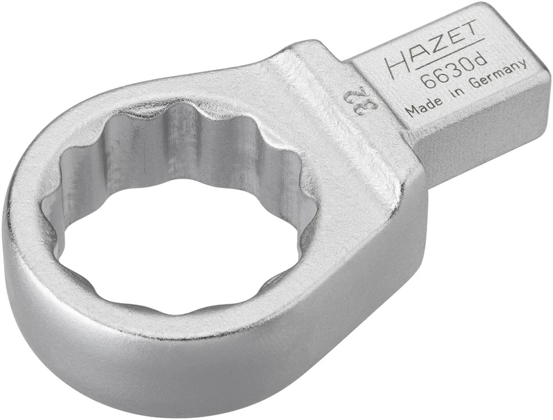 HAZET 6630D-32 79.8 mm 12-Point Traction Profile Insert Box-End Wrench - Chrome-Plated