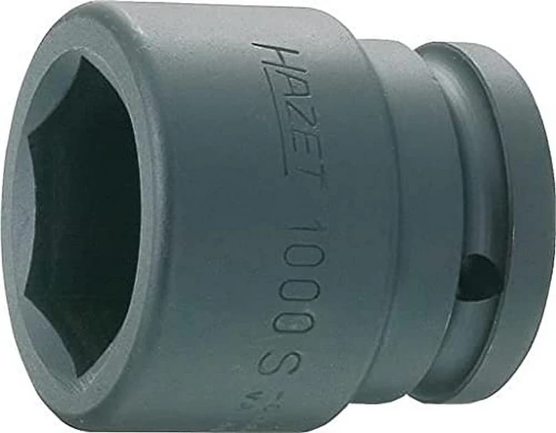 HAZET 1000S-19 48 mm 6-Point Impact Hexagon Profile Socket - Phosphatised/Oiled