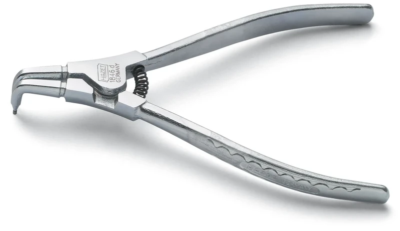 HAZET 1846D-3 225 mm Circlip Pliers - Chrome-Plated/Steel Grey