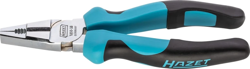 HAZET 1850-33 190 mm Combination Pliers - Bright Chrome-Plated