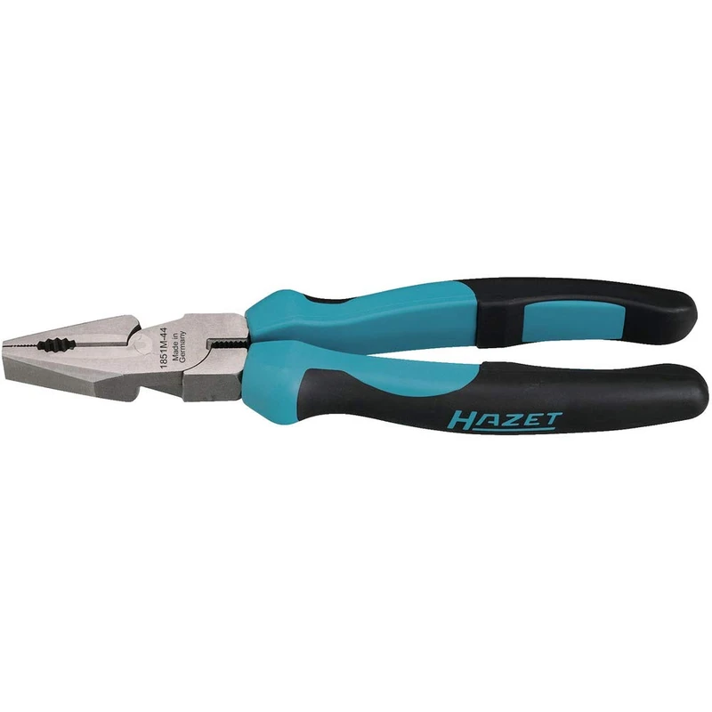HAZET 1851M-44 200 mm Heavy-Duty Combination Pliers - Polished/Blasted