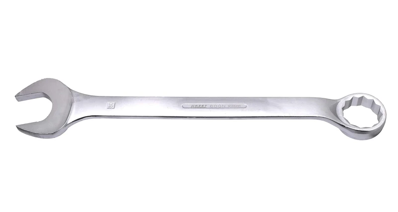 HAZET 600N-80 860 mm 12-Point Profile Polished Head Combination Wrench - Chrome-Plated