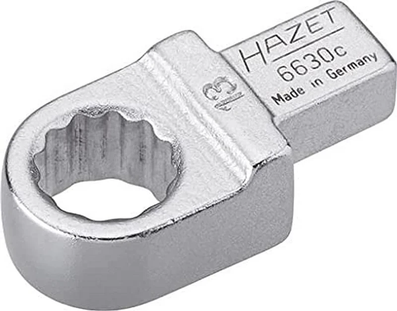HAZET 6630C-13 44.3 mm 12-Point Traction Profile Insert Box-End Wrench - Chrome-Plated
