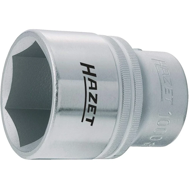 HAZET 1000-50 76 mm 6-Point Hexagon Profile Socket - Chrome-Plated/Polished