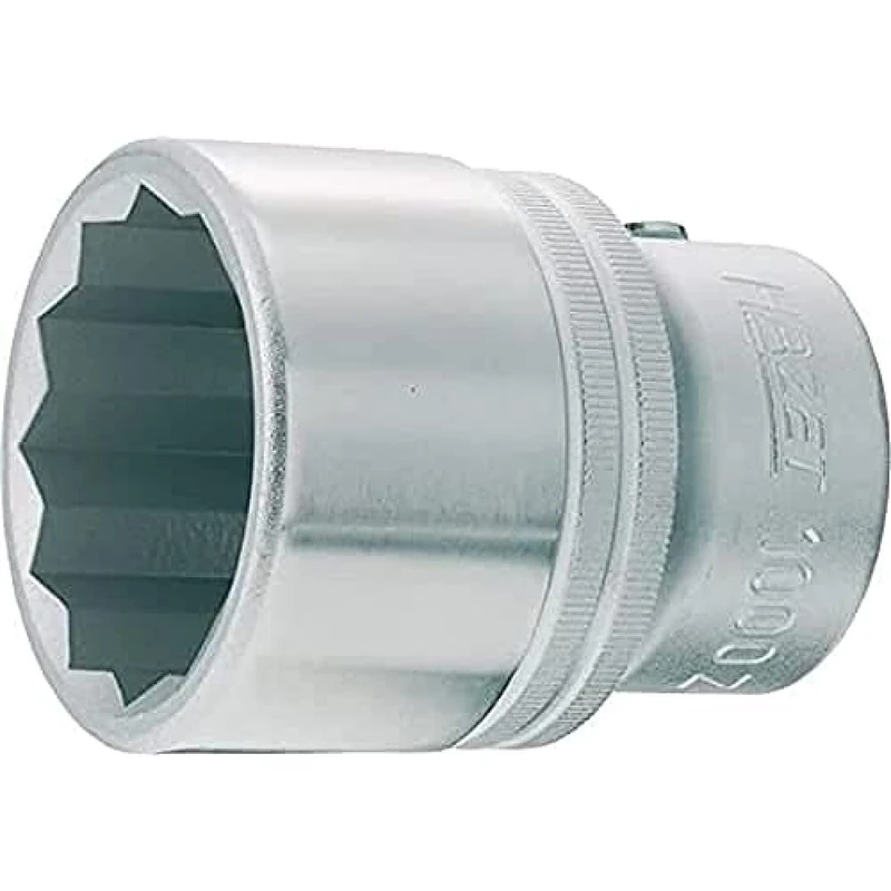 HAZET 1000AZ-2 78 mm 12-Point Profile Socket - Chrome-Plated/Polished