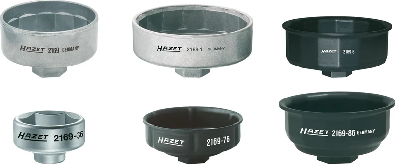 HAZET 2169/6 Hexagon Profile Oil Filter Wrench Set - Multi-Colour