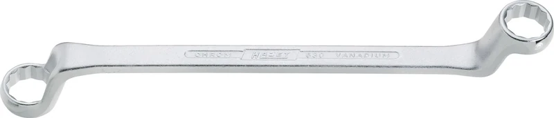 HAZET 630-36X41 440 mm 12-Point Profile Polished Head Double Box-End Wrench - Chrome-Plated
