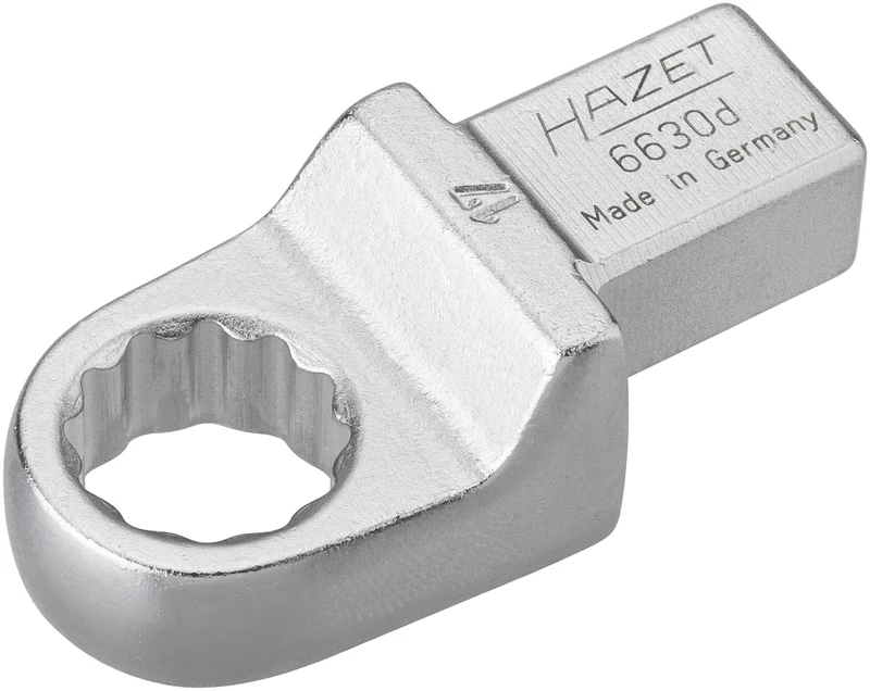 HAZET 6630D-17 63.6 mm 12-Point Traction Profile Insert Box-End Wrench - Chrome-Plated