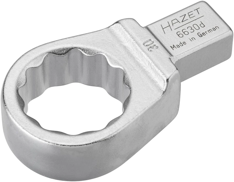HAZET 6630D-30 78.5 mm 12-Point Traction Profile Insert Box-End Wrench - Chrome-Plated
