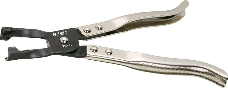 HAZET 791-5 250 mm Valve Stem Seal Ring Pliers with Burnished Jaws - Nickel-Plated
