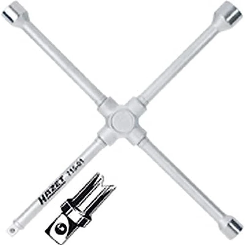 HAZET 715-01 420 mm Hexagon Profile Polished Head 4 Way Rim Wrench - Chrome-Plated