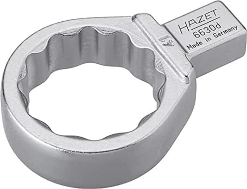 HAZET 6630D-41 85.5 mm 12-Point Traction Profile Insert Box-End Wrench - Chrome-Plated
