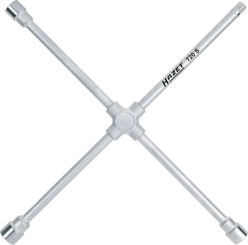 HAZET 720S 750 mm Four-Way Rim Wrench - Chrome-Plated