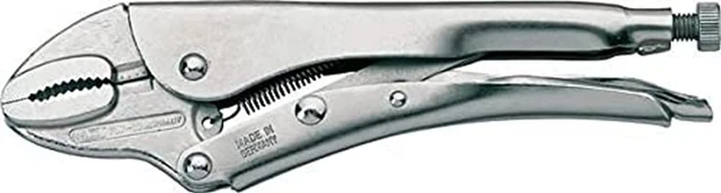 HAZET 757-7 178 mm Grip Pliers - Nickel-Plated