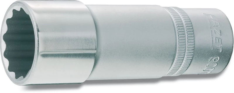 HAZET 900TZ-16 85 mm 12-Point Traction Profile Socket - Chrome-Plated/Polished