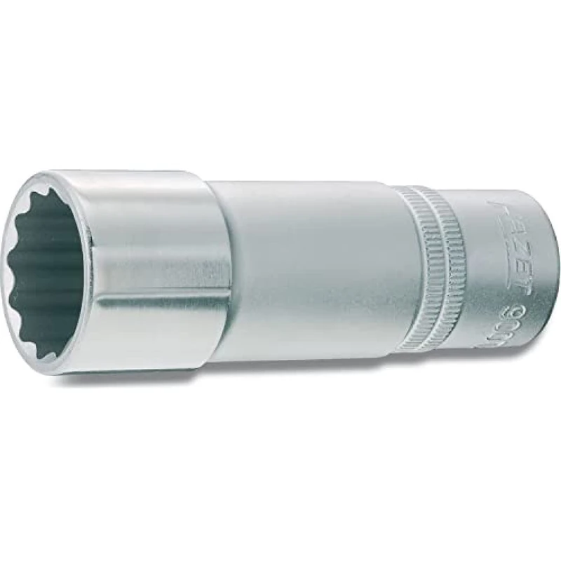 HAZET 900TZ-18 85 mm 12-Point Traction Profile Socket - Chrome-Plated/Polished