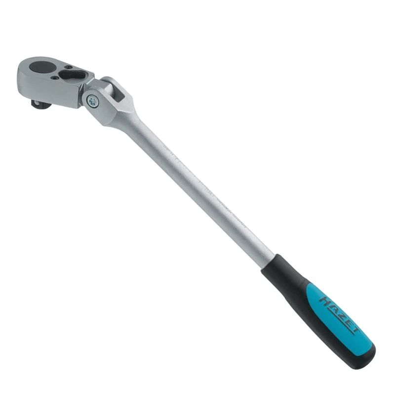 HAZET 8816G 276 mm Polished Reversible Ratchet with Hinge Joint - Chrome-Plated