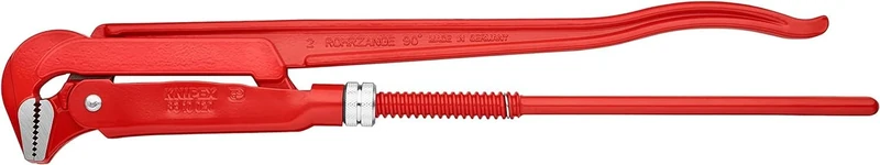 KNIPEX Pipe Wrench 90° Red Powder-Coated 560 mm, 83 10 020