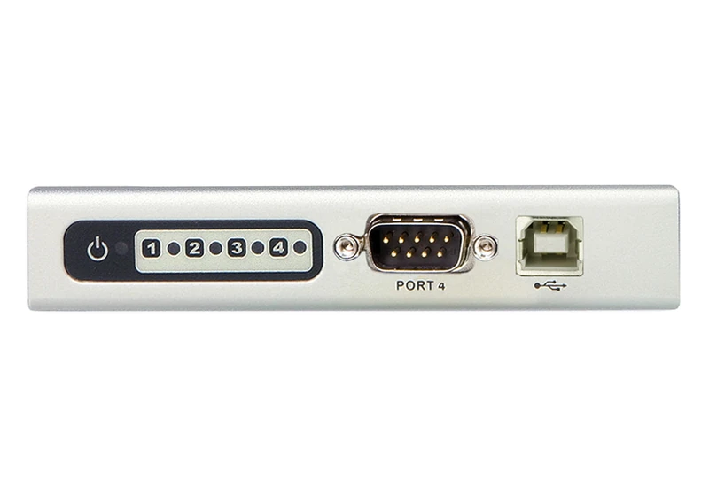 ATEN UC2324 4-Port USB To RS-232 Hub, USB 1.1 & 2.0 Compatible, Supports RS-232 Serial Interface & Automatic Handshake Mode, Up To 115.2 Kbps Data Transfer Rate, OS Support - Windows 2000/2003/XP/NT - Image 1