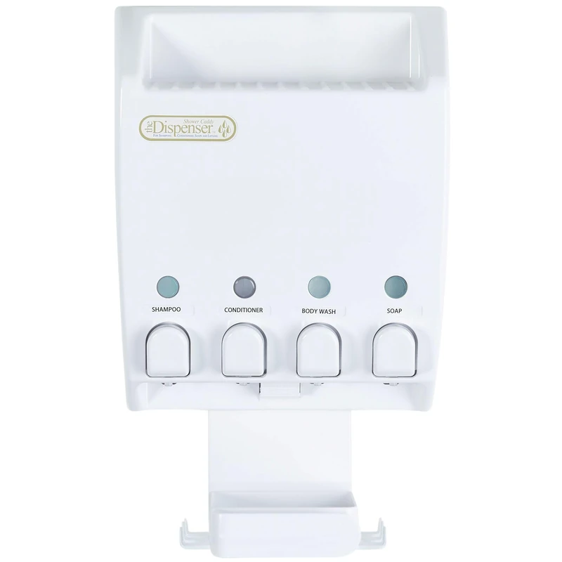 Better Living Shampoo and soap Dispenser, White, 4 x 14.5 fl. oz