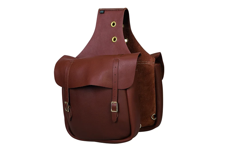 Weaver Leather Chap Leather Saddle Bag, Brown, 11" X 12" X 4"