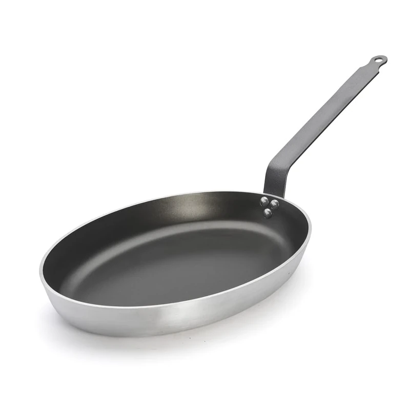 De Buyer Fish Skillet Non-Stick Chocolate Ovale L 40cm / l 28cm / H 4,5cm