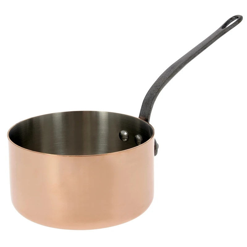 De Buyer 6460.18 Inocuivre First Class Saucepan with Cast-Iron Handle, 18 cm Diameter
