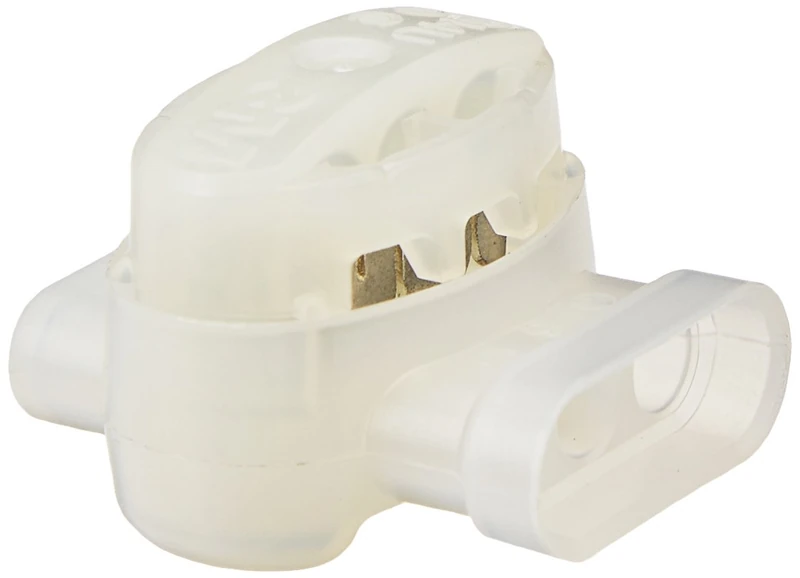 3M Scotchlok Electrical IDC (Insulation Displacement Connector) 314U-Box, Pigtail, Self-Stripping, White, 22-14 Awg, Pack of 50