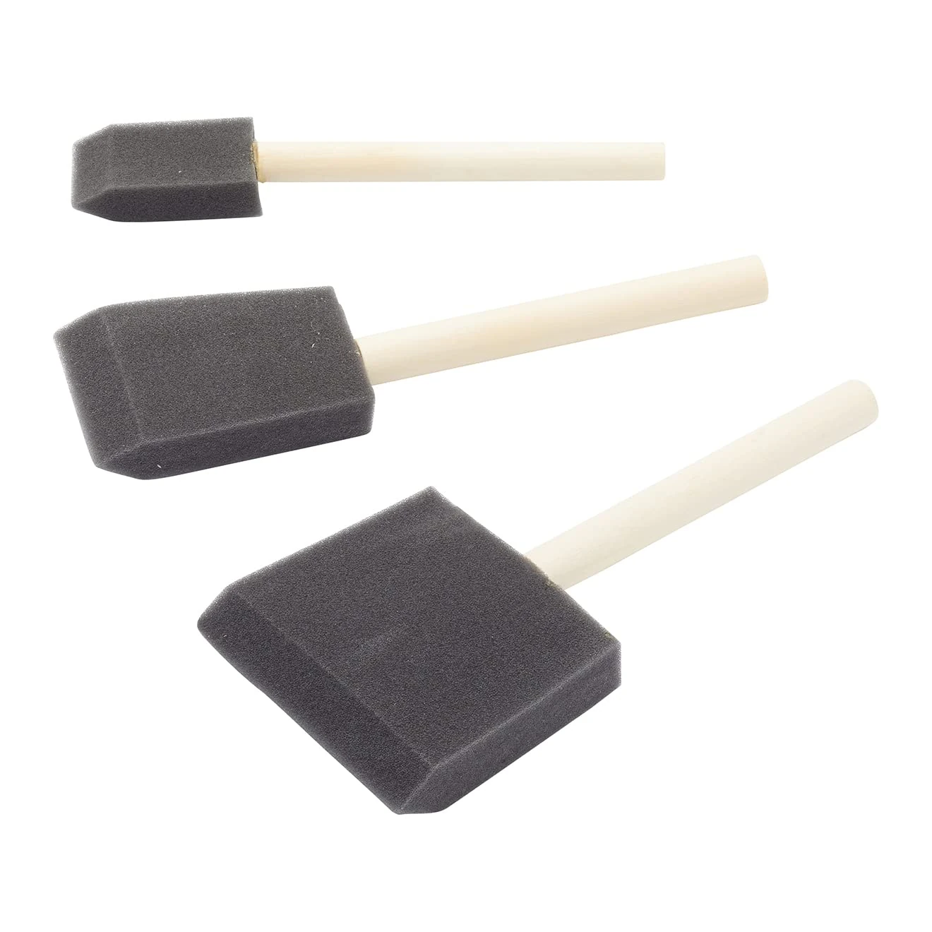 Fit For The Job 3 Piece Foam Paint Brush Set, Foam Brushes for Painting, Arts & Crafts Applying Glue Varnish Enamel Paint Woodstain & More, Sponge Painting Brushes, Mod Podge, Jenny