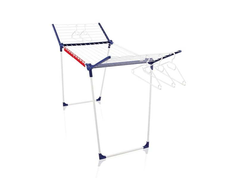 Leifheit Pegasus 200 Solid Standing Clothes Airer, Foldable Clothes Rack for Outdoor & Indoor, 20 m Clothes Horse with Hangers and Peg Bag - Image 1