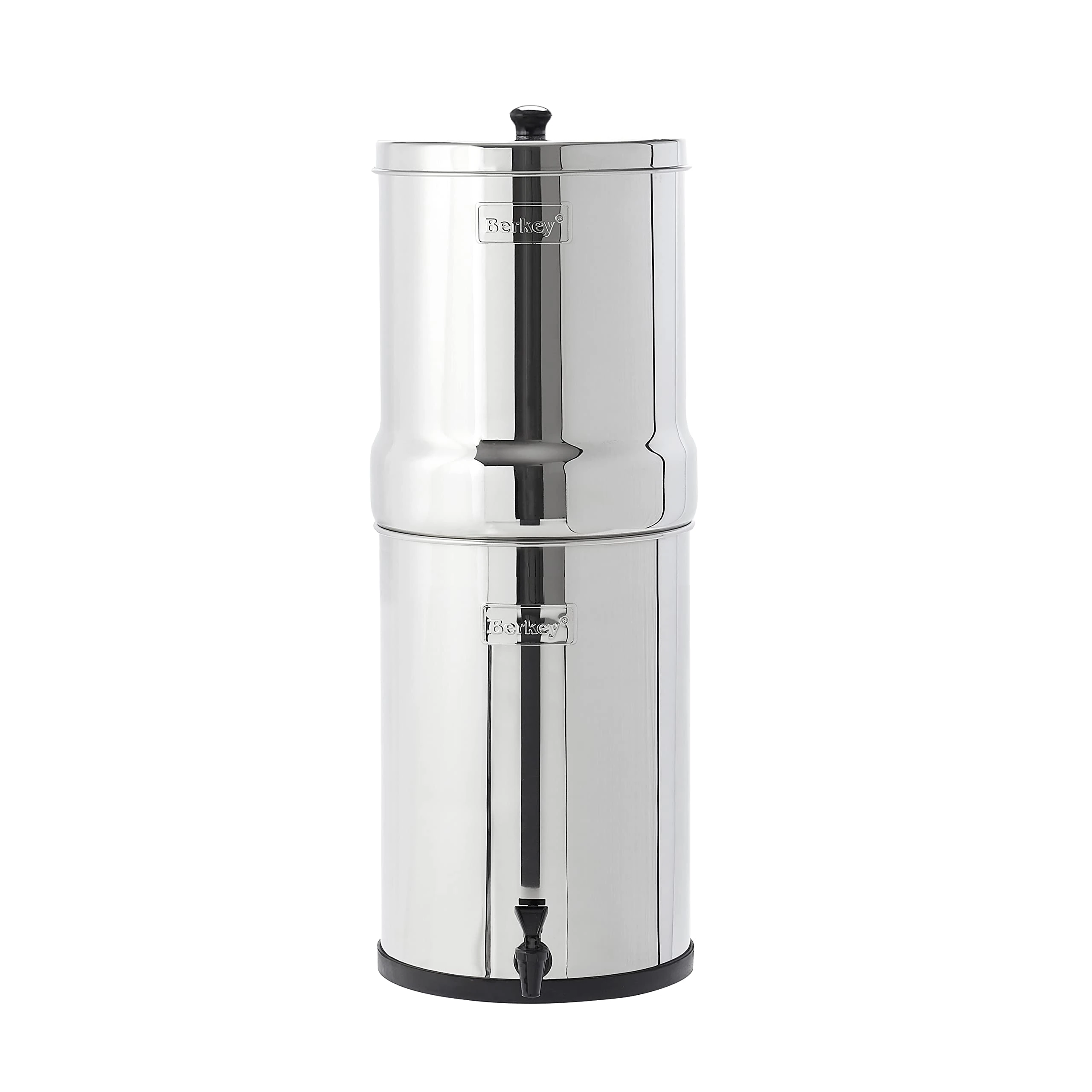 BERKEY CRN8X2-BB stainless steel crown with 2 black filters, 6gal, black