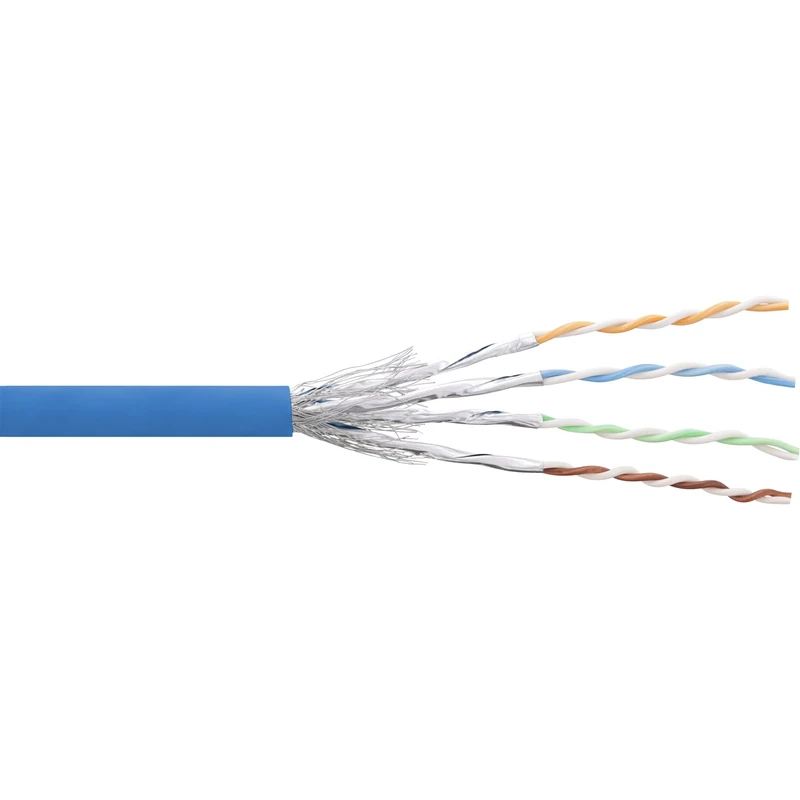 InLine Patch Cable Cat. 6 S/STP/PIMF AWG27/PVC/100 m/Blue