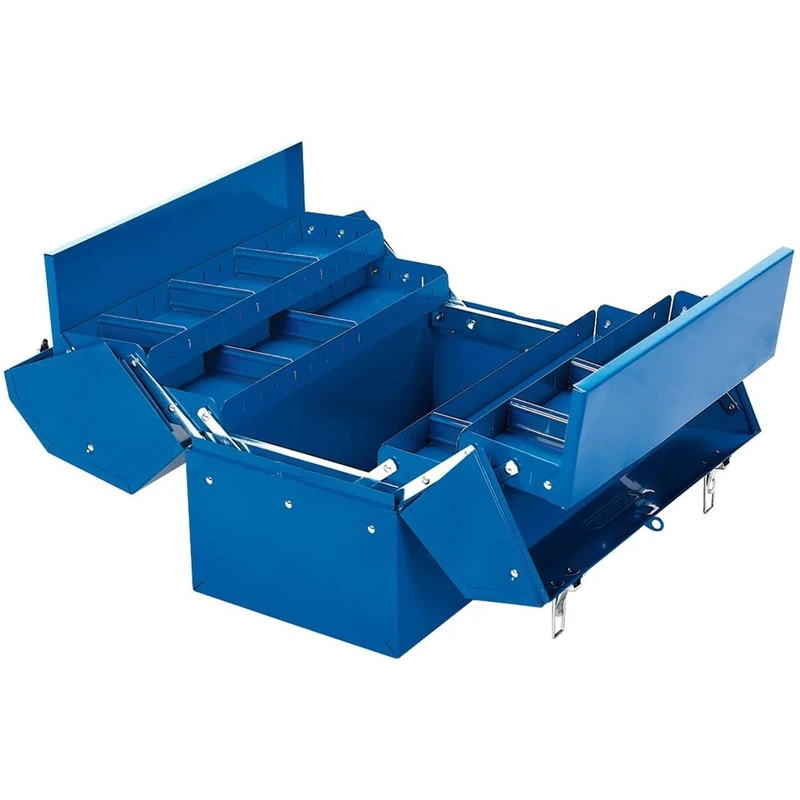Draper 48566 Barn Tool Box with 4 Cantilever Trays, 460mm , Blue