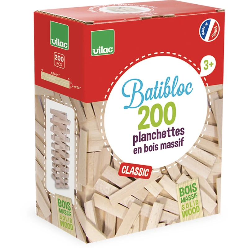 Vilac Vilac2134 Natural Wood Pieces Set