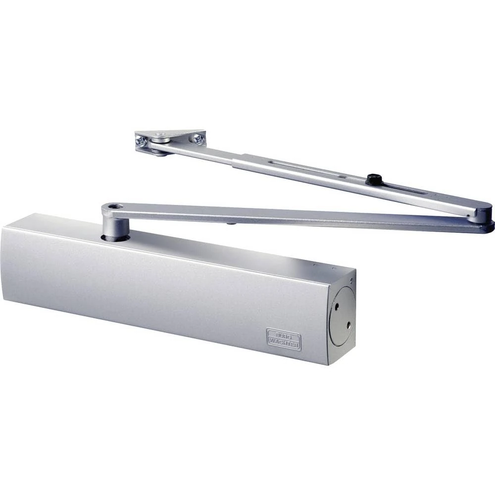 Burg Wächter Extra Strong Door Closer/Variable Strength Adjustment/Door Widths up to 75, 85, 95, 110, 125 and 140 cm/Door Weight up to 180 kg TS 4000 V S Silver