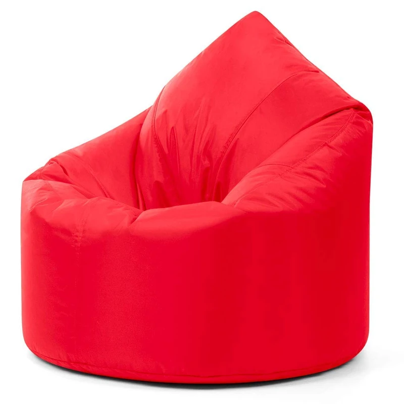 Bean Bag Bazaar Teardrop Bean Bag, Red, Large Indoor Outdoor Adult Bean Bag with Filling Included, Living Room, Garden, Patio - Image 1