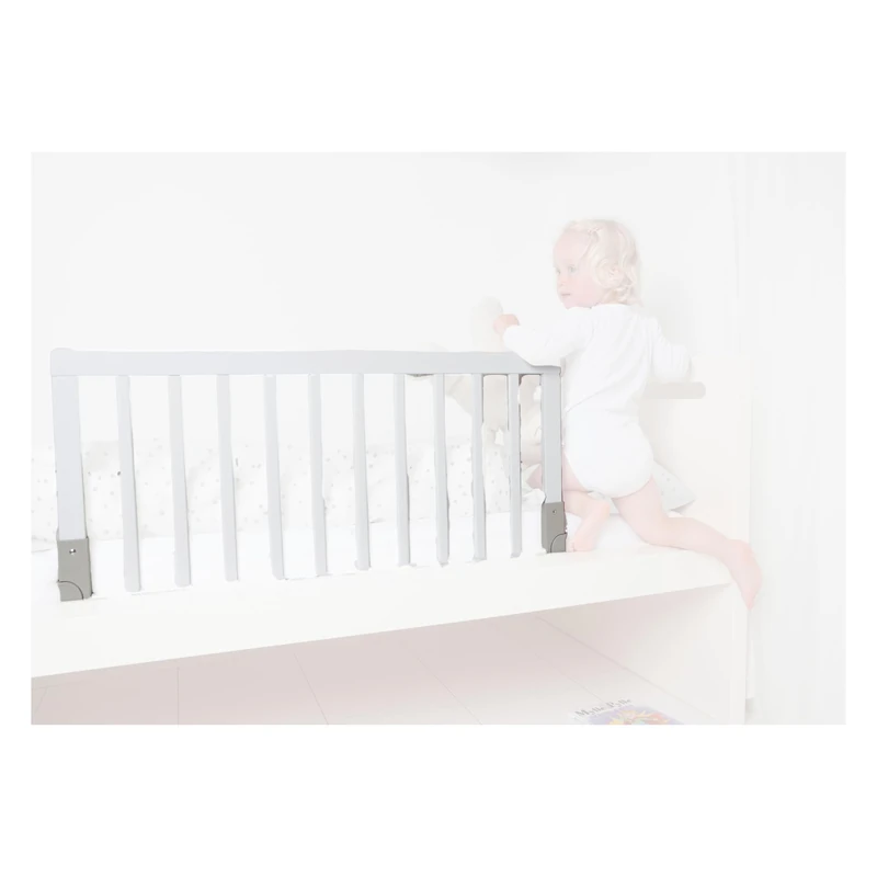 BabyDan Wooden Bed Guard White - 90 x 45 cm Bed Rail