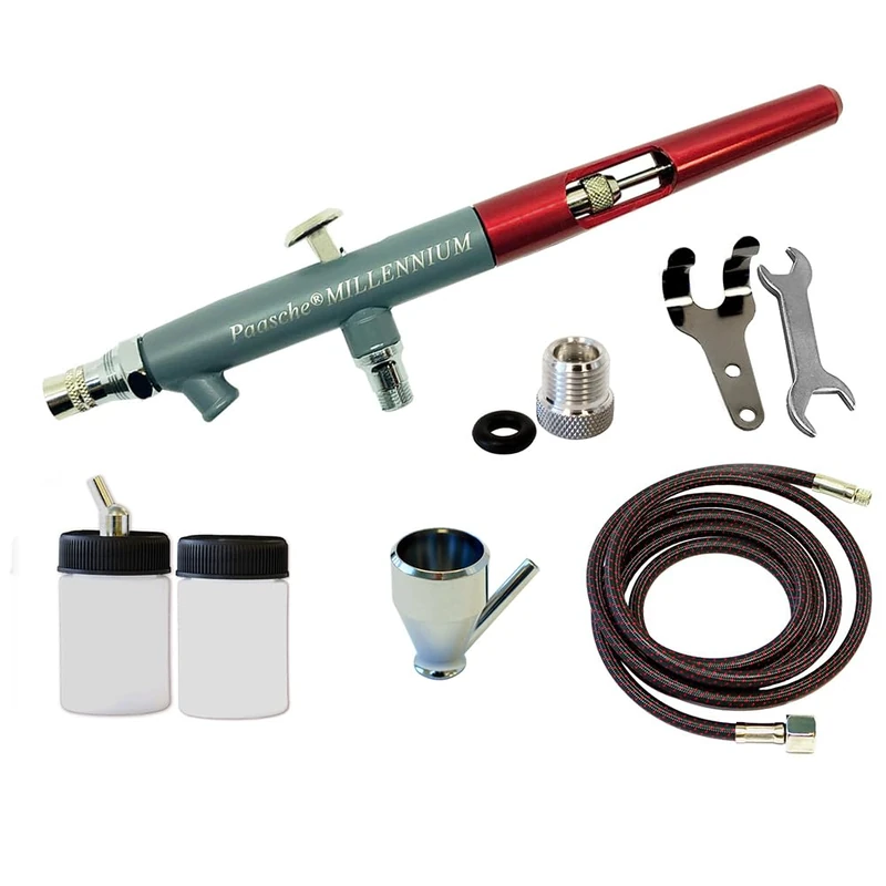 Paasche Airbrush Double Action Feed Airbrush Set, Multi-Colour