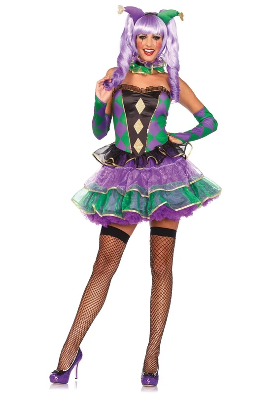 Leg Avenue Mardi Gras Sweetie Costume (Medium/Large, Multi-Colour)