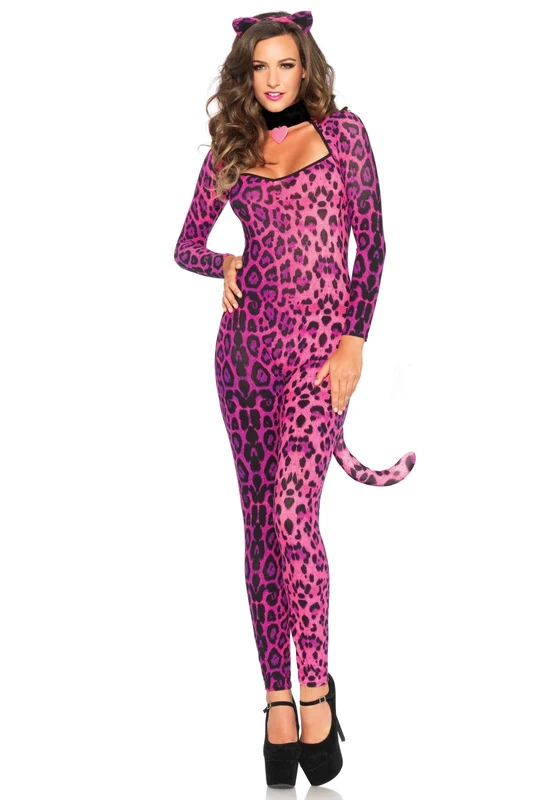 Leg Avenue Pretty Pussycat Costume (Large, Pink)
