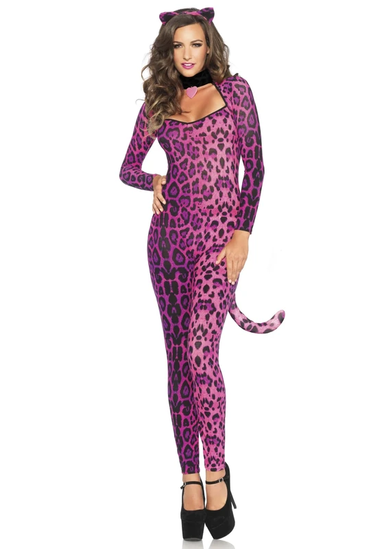 Leg Avenue Pretty Pussycat Costume (Small, Pink)