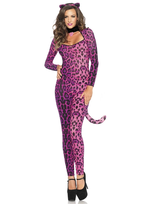 Leg Avenue Pretty Pussycat Costume (Medium, Pink)