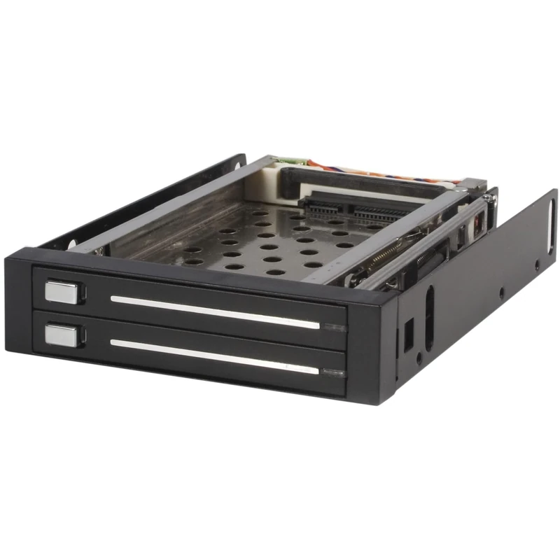 StarTech.com 2 Drive 2.5in Trayless Hot Swap SATA Mobile Rack Backplane - Dual Drive SATA Mobile Rack Enclosure for 3.5 HDD (HSB220SAT25B)