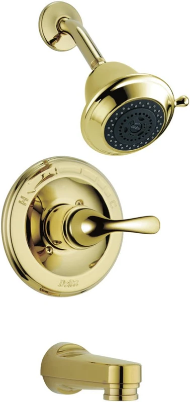 Delta Faucet T13420-PBSHCPD Classic MonitorR 13 Series Tub and Shower Trim, Polished Brass - Image 1