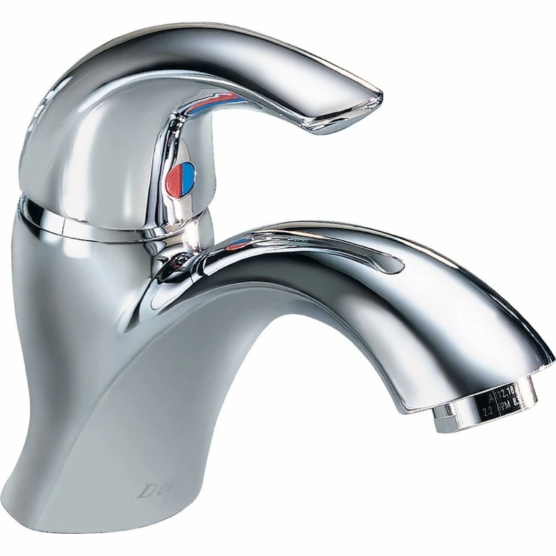 Delta-22C601 22T, Single Handle Single Hole Lavatory Faucet - Less Pop-Up, Chrome
