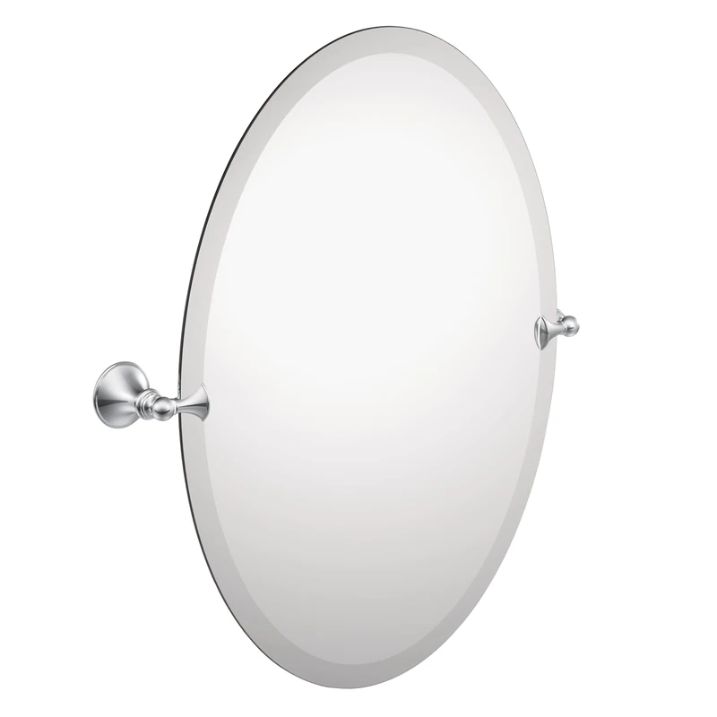 Moen DN2692CH Glenshire Bathroom Oval Tilting Mirror, Chrome - Image 1