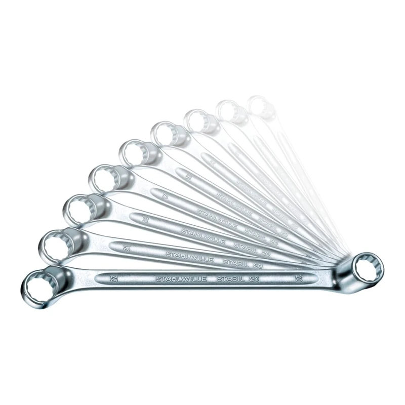 Stahlwille 96414402 20/20A Stahlwillestabil Double Ended Ring Spanner, Size Size 20A/6 Size