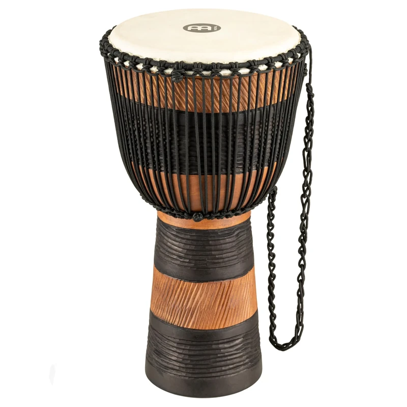 Meinl Percussion Earth Rhythm Djembe - Large Handdrum - Including Bag - Diameter 12 Inches - Mahogany, Multicoloured (ADJ3-L+BAG)