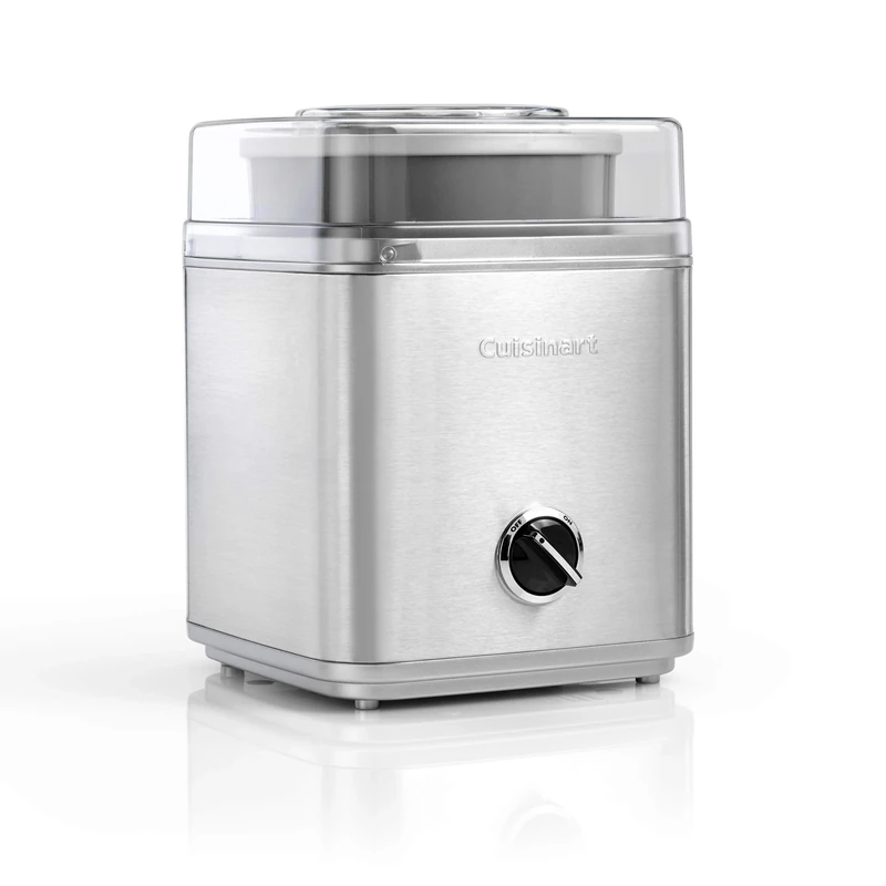 Cuisinart Deluxe Ice cream Maker, Frozen yogurt maker & Sorbet Maker, Homemade desserts, Easy to use at home, Ready in 25 minutes, 5 year guarantee, 2L capacity, Silver ICE30BCU